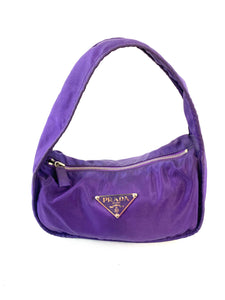 Prada Purple Nylon Handbag