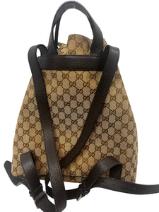 GUCCI GG supreme backpack in brown canvas