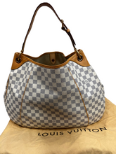 Load image into Gallery viewer, Louis Vuitton Galliera GM Damier Azur Shoulder Bag White
