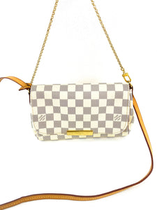 Louis Vuitton Damier Azur Favorite PM Crossbody/ Handbag