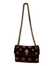 Load image into Gallery viewer, Kurt Geiger velvet mini Kensington (wine red)
