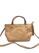 Load image into Gallery viewer, Gucci Nude Tan soho handbag
