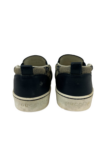 Gucci Kids Navy Slip On Canvas Shoe