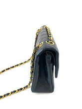 Load image into Gallery viewer, Chanel Small Black Lambskin Flap Bag
