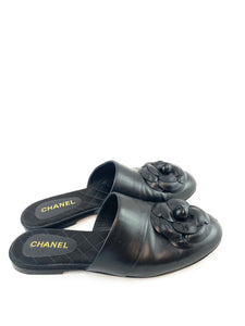 Chanel Camellia Flower Mules