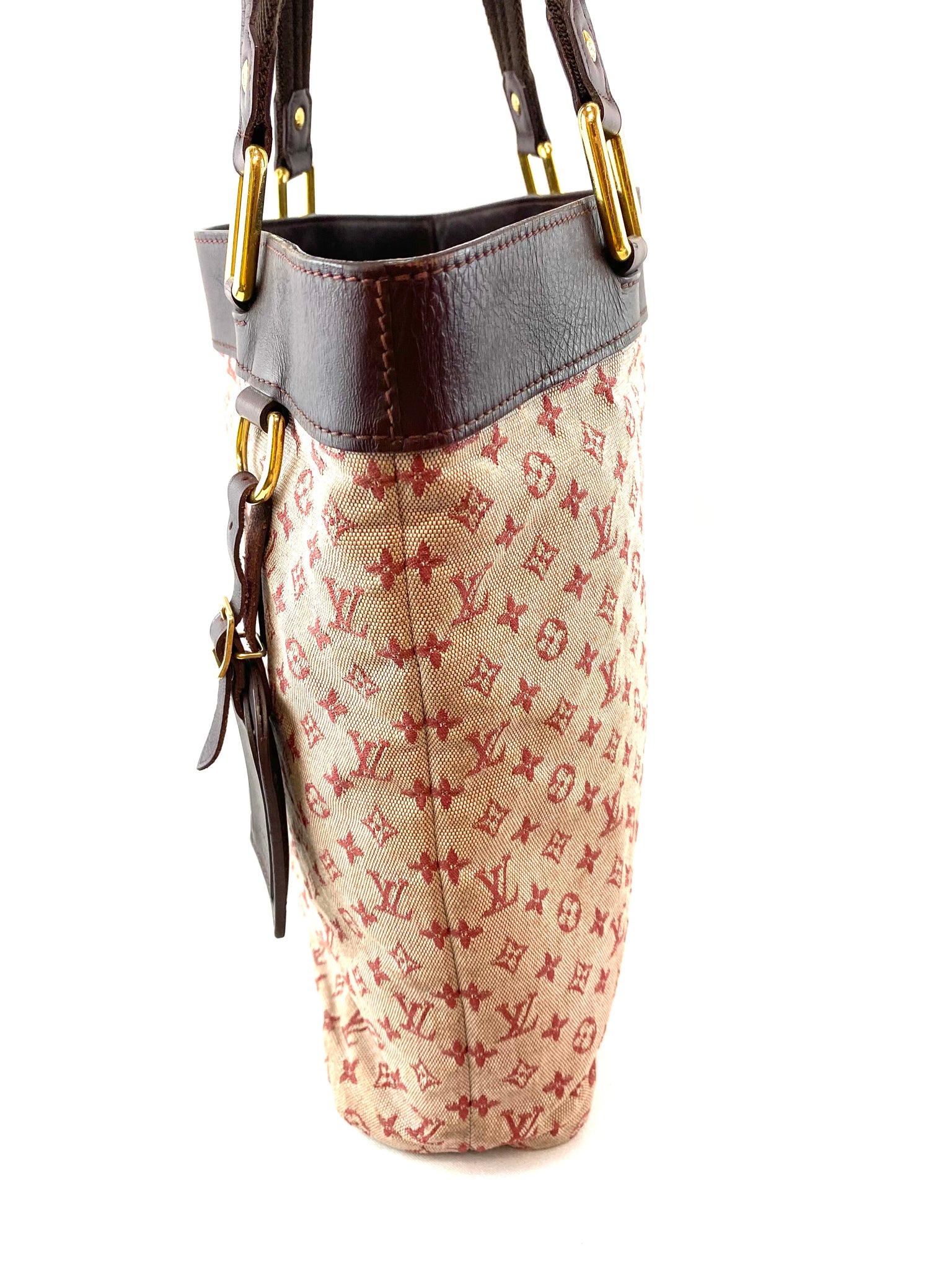 Louis Vuitton Ebene Monogram Mini Lin Bucket PM Bag, Pre Loved