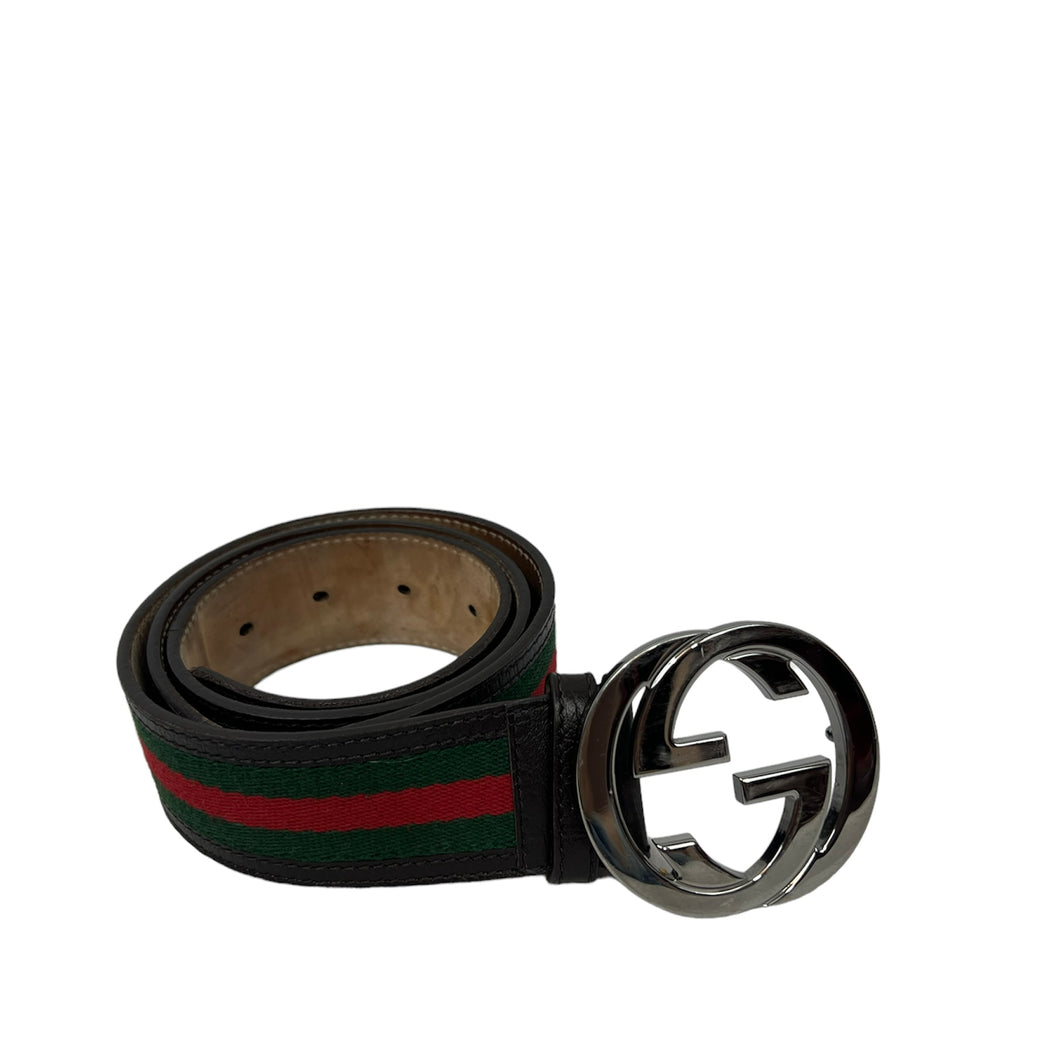 Gucci stripes belt