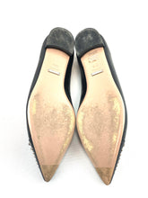 Load image into Gallery viewer, Gucci Black Leather Studded Coline Flats
