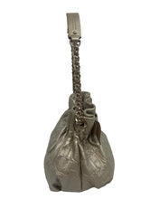 Load image into Gallery viewer, Carolina Herrera Small Silver Bow Bucket Bag
