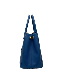 Prada Galleria Saffiano Blue Leather Bag