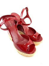 Load image into Gallery viewer, Gucci Red Wedge
