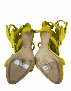 Giuseppe Zanotti Yellow Baroque Leave Sandals