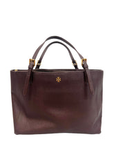 Load image into Gallery viewer, Tory Burch Chocolate Brown Buckle Tote
