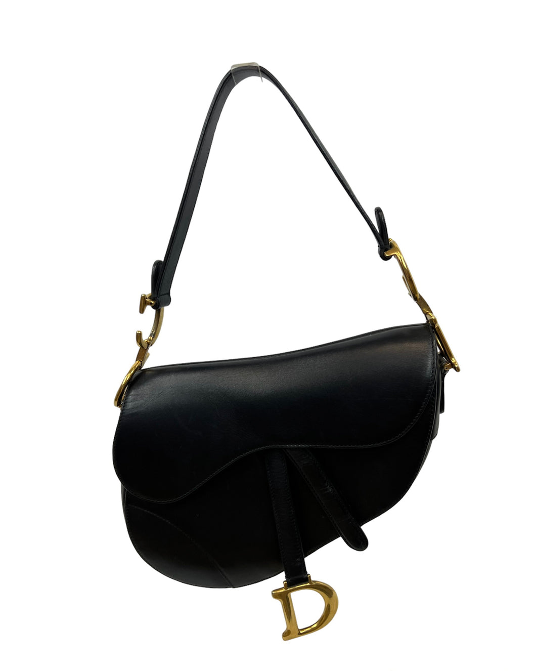 Christian Dior Saddle Black Bag