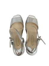 Load image into Gallery viewer, Prada Metallic Wedge Heels
