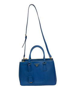 Prada Galleria Saffiano Blue Leather Bag