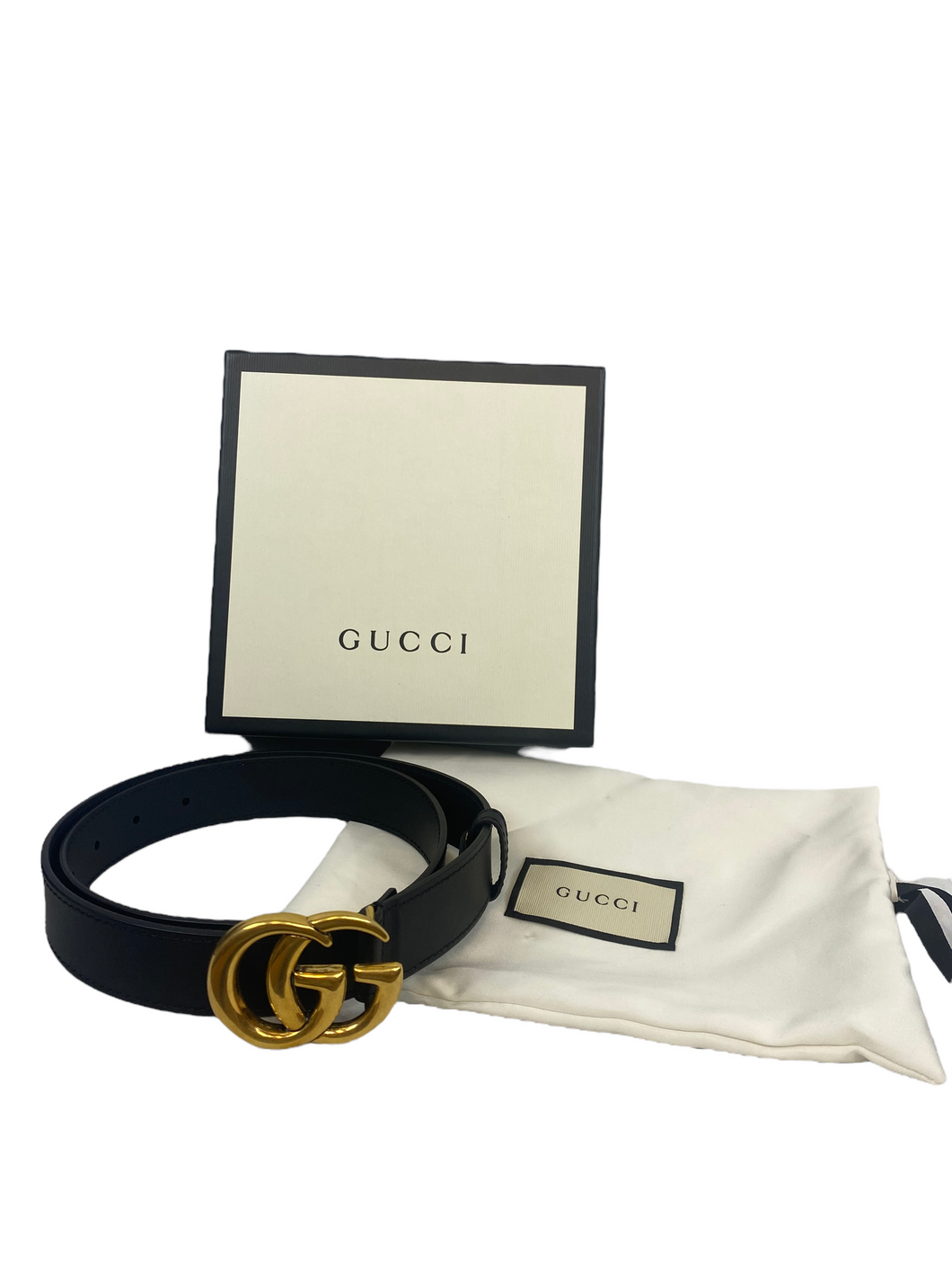 Gucci GG Black Belt