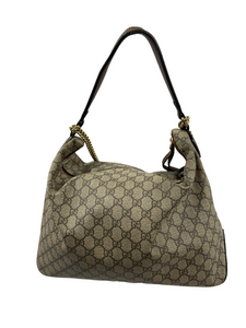 Gucci Chain Hobo GG Coated Canvas Large