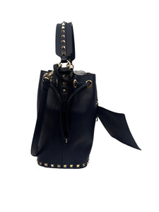 Valentino Garavani Rockstud Leather Bucket Bag