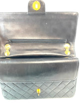 Load image into Gallery viewer, Chanel Vintage Black Medium Flap Bag
