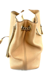 Gucci Soho Hobo Nude Leather Shoulderbag