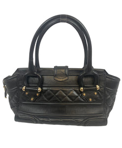 Burberry Leather Quilted Black Manor Bag