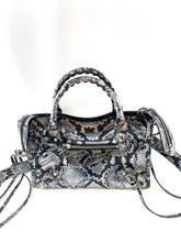 Load image into Gallery viewer, Balenciaga Mini City Bag Metallic Python
