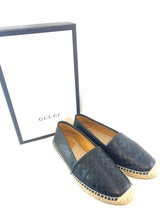 Load image into Gallery viewer, Gucci Guccissima Black Espadrilles
