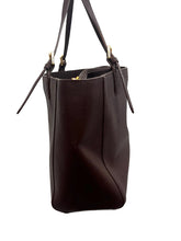 Load image into Gallery viewer, Tory Burch Chocolate Brown Buckle Tote
