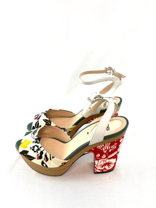 Fendi Floral Wedge