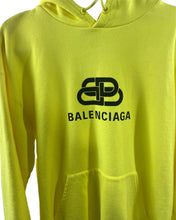 Load image into Gallery viewer, Balenciaga Neon Yellow Sweatshirt Hoodie
