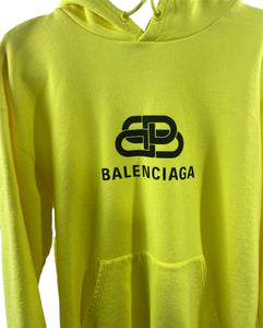 Balenciaga Neon Yellow Sweatshirt Hoodie