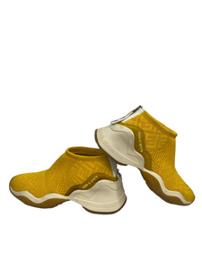 Fendi Yellow Jacquard Sneakers