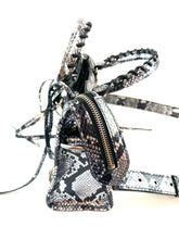 Load image into Gallery viewer, Balenciaga Mini City Bag Metallic Python
