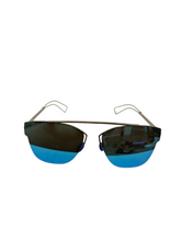 Load image into Gallery viewer, Christian Dior Blue Reflective Sunglasses
