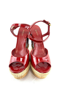 Gucci Red Wedge