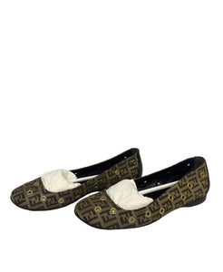 Fendi Zucchino Ballet Flats