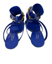 Load image into Gallery viewer, Gucci Blue Sandal Heel
