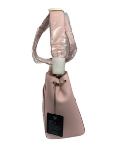 MCM Aren Medium Visetos Pink Leather Shoulderbag