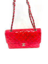 Load image into Gallery viewer, Chanel Red Patent Flap Bag
