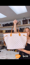 Load image into Gallery viewer, Louis Vuitton Neverfull Damier Azur MM
