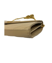 Load image into Gallery viewer, YSL MATELASSÉ ENVELOPE CHAIN WALLET IN GRAIN DE POUDRE EMBOSSED LEATHER
