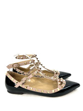 Load image into Gallery viewer, Valentino Garavani Rockstud Black Flats
