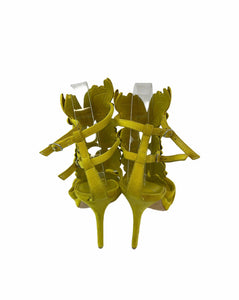 Giuseppe Zanotti Yellow Baroque Leave Sandals