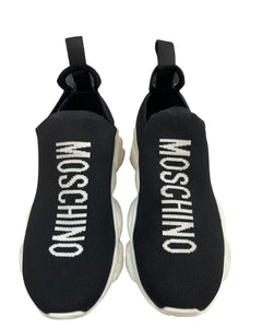 Moschino Black Slip On Sneakers Black