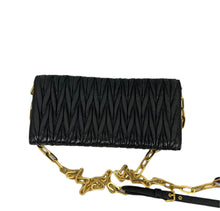 Load image into Gallery viewer, MIU MIU Leather Crossbody Bag In Black
