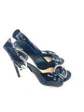 Load image into Gallery viewer, Christian Dior Buckle Patent Leather Sandals
