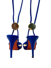 Load image into Gallery viewer, Versace Blue Heels
