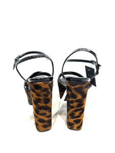 YSL leopard heel