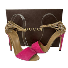 Load image into Gallery viewer, Gucci Pink Sandal Heel
